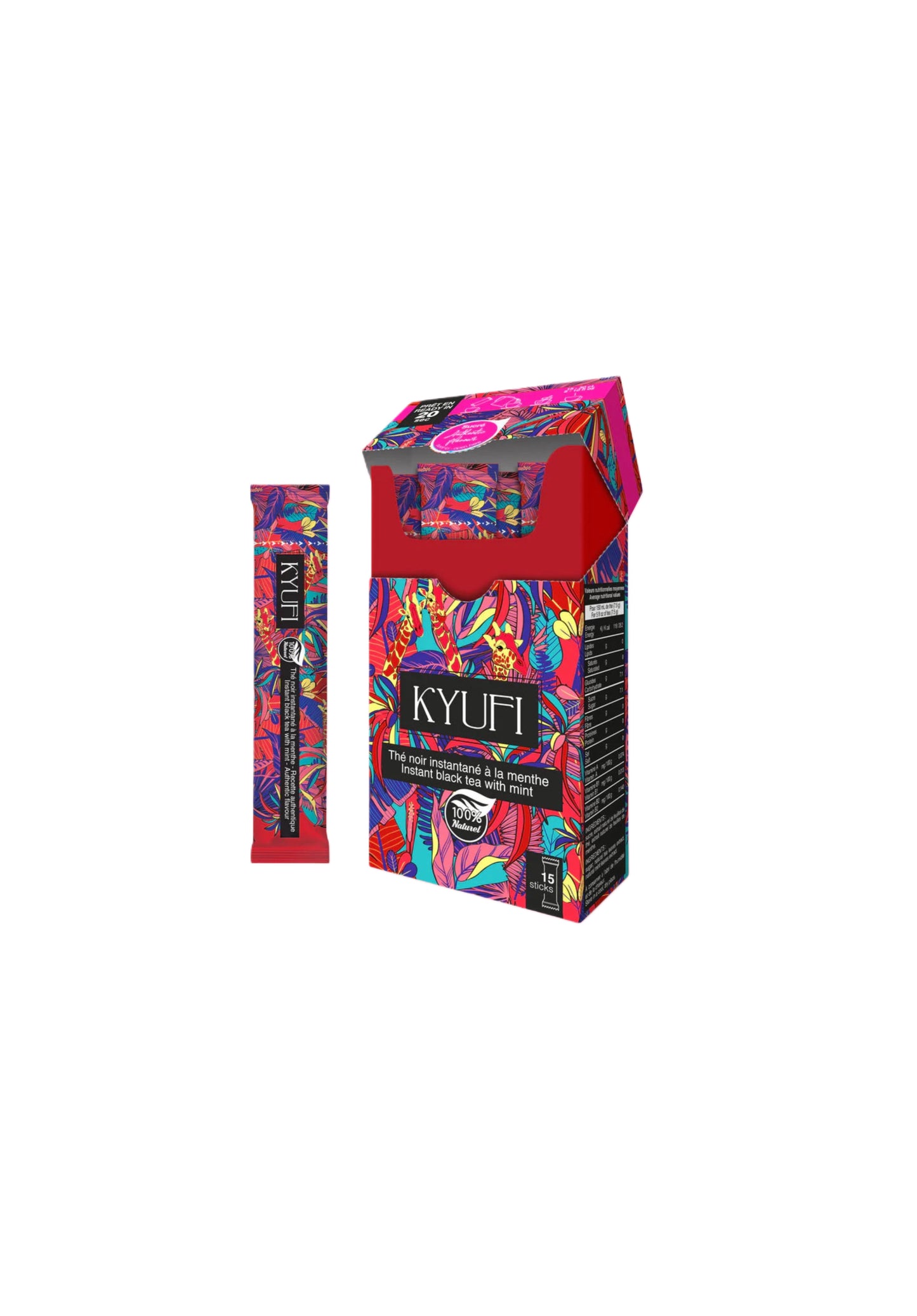 Instant Schwarzer Tee & Minze - Mit Zucker