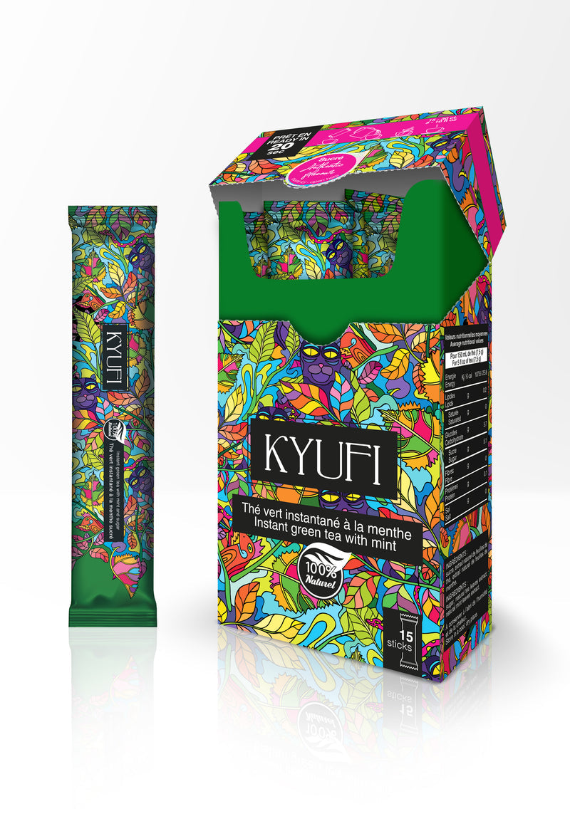 Instant Grüner Tee & Minze - Mit Zucker