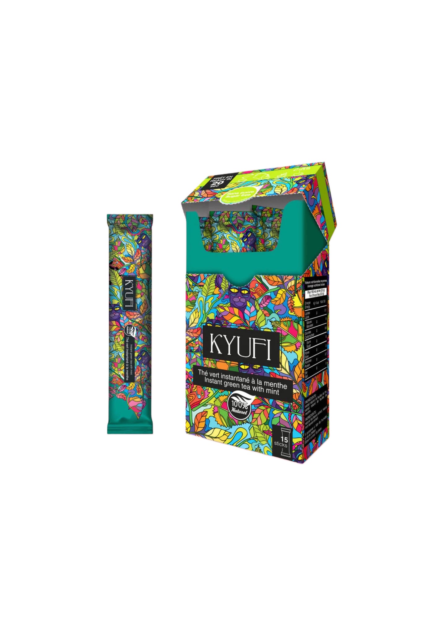 Instant Grüner Tee & Minze - Ohne Zucker