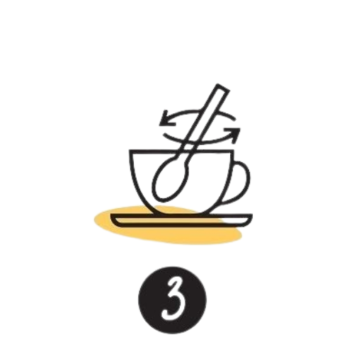 Anleitung 20 Sekunden umrühren