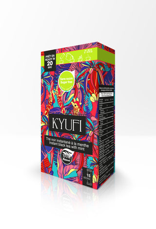 Instant Schwarzer Tee & Minze - Ohne Zucker